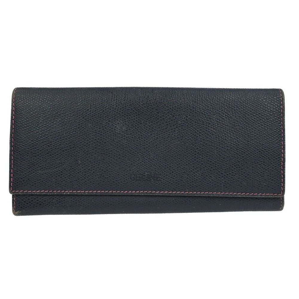 Celine Navy Leather Wallet P-05-2 116120